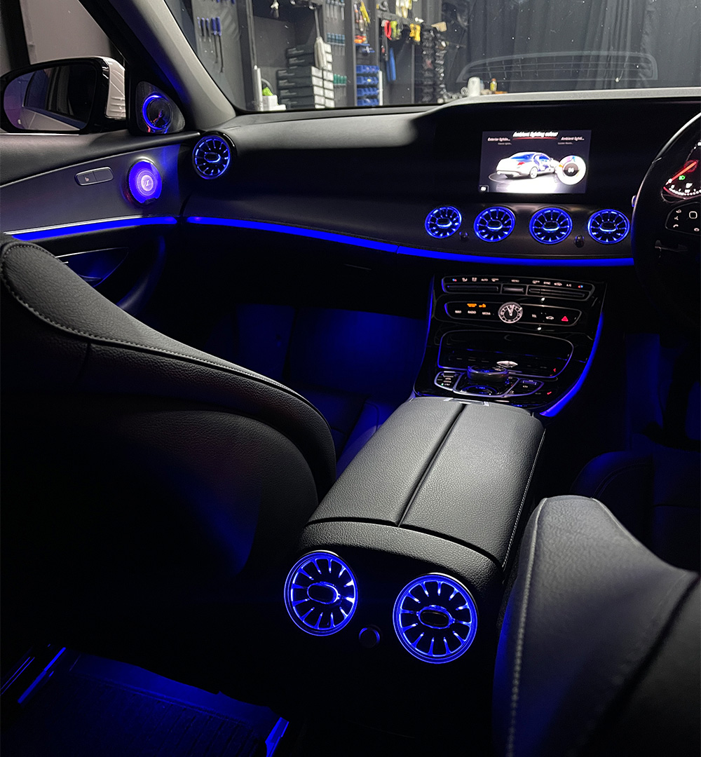 Ambient lighting dances to music beats in new Mercedes E-class