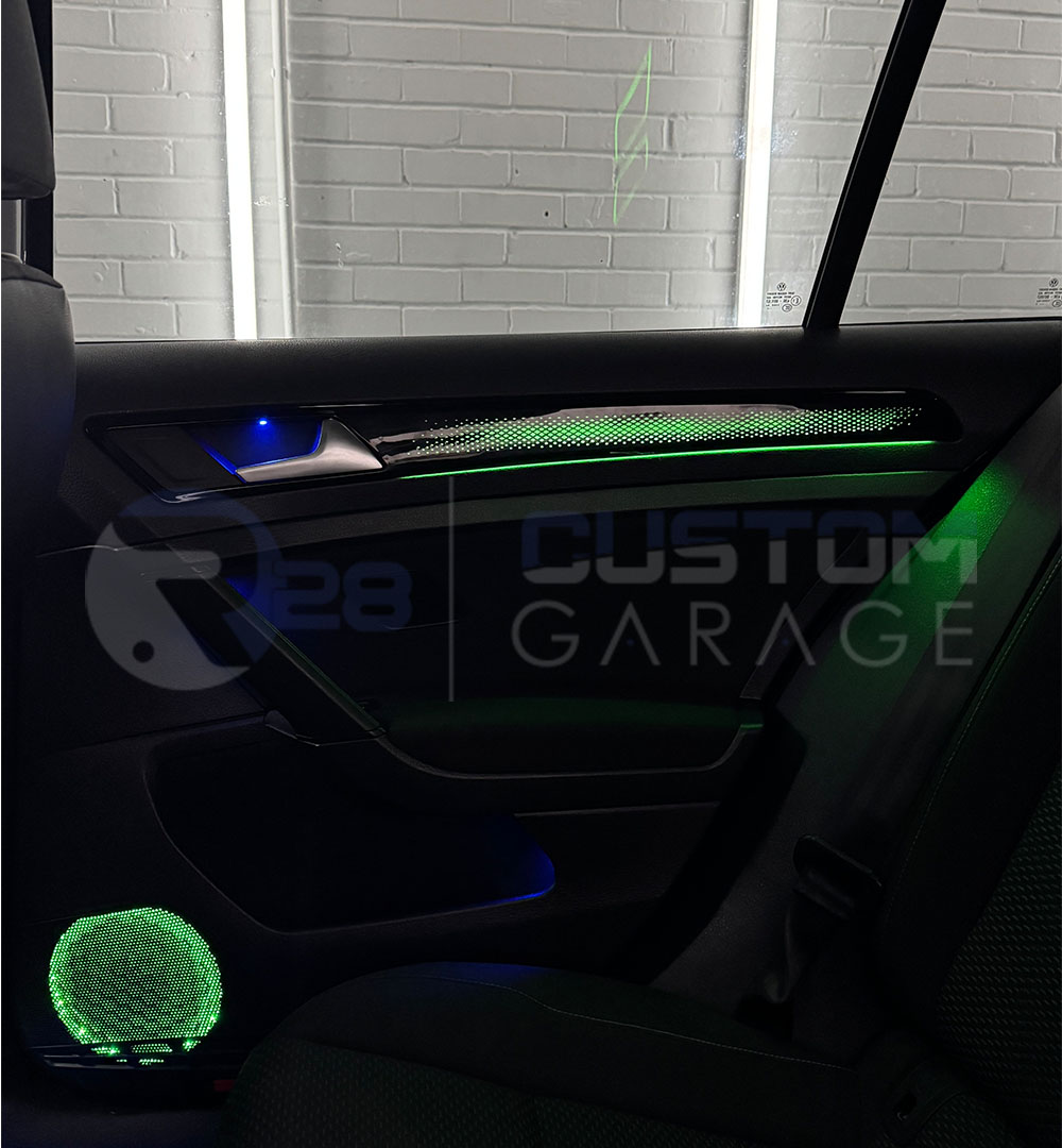 Volkswagen Golf 7, 7.5 (2014-2022) ambient lighting with dashboard passenger side OEM ambient line strip