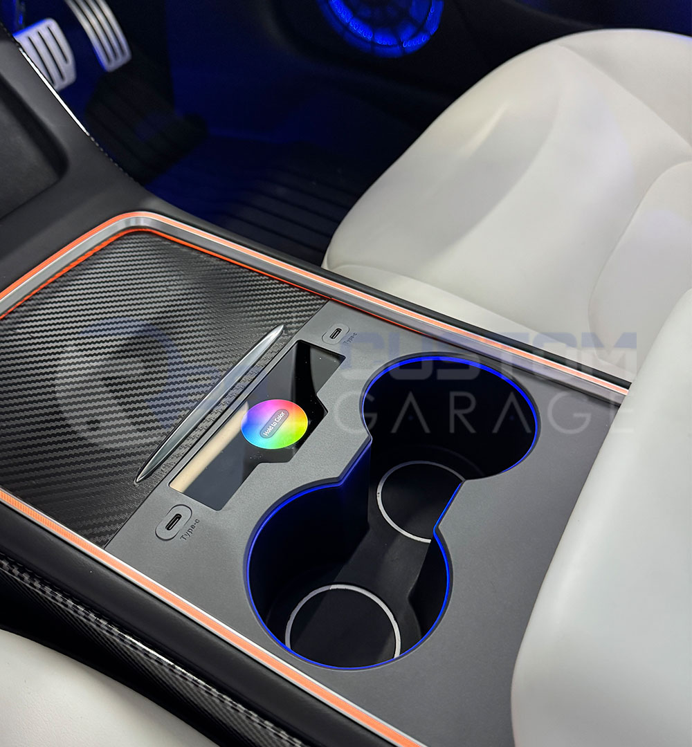 TESLA model 3 (2019-2024) dashboard and console ambient lighting
