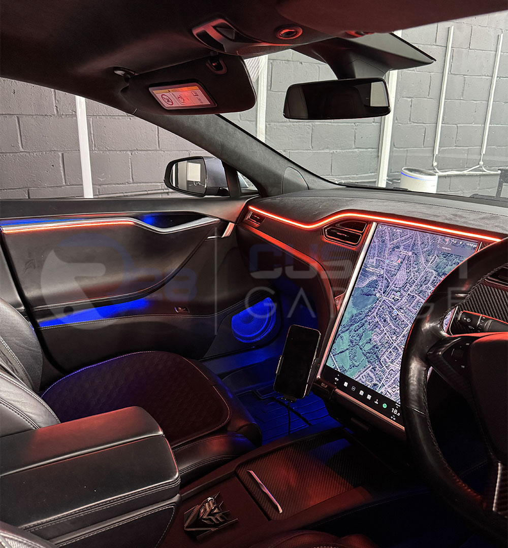 TESLA model S (2014-2024) dashboard and console ambient lighting