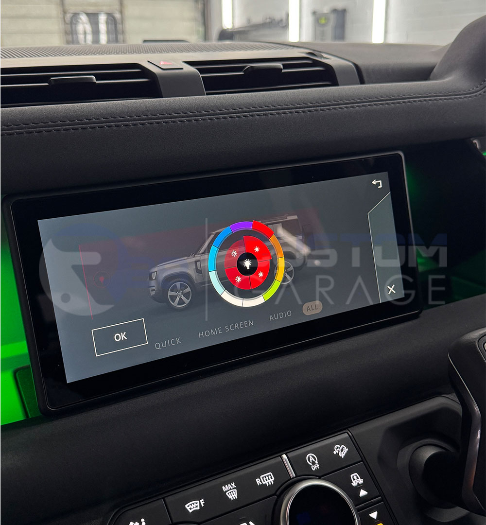 Land Rover Defender (2019-2025) dashboard and console ambient lighting
