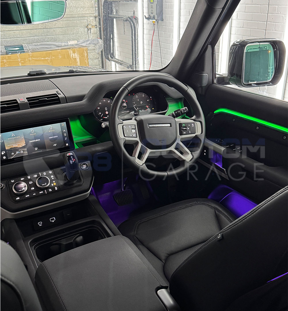 Land Rover Defender (2019-2025) colour-matched interior ambient lighting